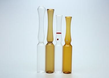2ml τα κενά φιαλλίδια γυαλιού καθαρίζουν και ηλέκτρινο χρώμα για την ιατρική ISO εγχύσεων πιστοποιημένη