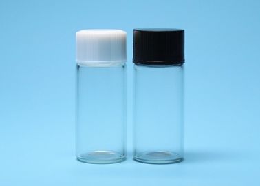 10ml διαφανές φιαλίδιο γυαλιού Borosilicate νημάτων βιδών με την πλαστική κάλυψη