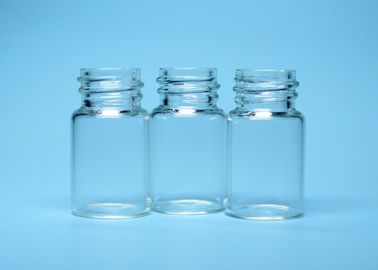 7ml καθαρίστε το περασμένο κλωστή εμπορευματοκιβώτιο φιαλιδίων μπουκαλιών τοπ γυαλιού Borosilicate μίνι
