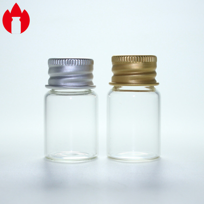 5 ml Διαφανές γυάλινο φιαλίδιο με βρόχο στο στόμα με αλουμινένιο καπάκι