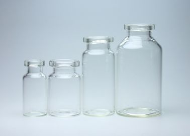 Καθαρίστε/διαφανές Crimp ιατρικής κενό εμπορευματοκιβώτιο φιαλιδίων γυαλιού λαιμών σωληνοειδές