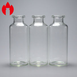 Ιατρικό φωτεινό Crimp 30ml τοπ πολυ χρήσης φιαλίδιο γυαλιού Borosilicate σωληνοειδές