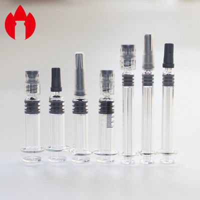 Κοσμητική σύριγγα Luer Lock, 1 ml προγεμισμένη σύριγγα 5,0 ουδέτερο βροσιλικωμένο υλικό γυαλιού