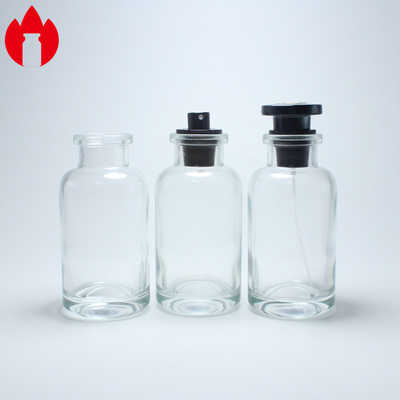 100 ml διαυγές μπουκάλι γυαλιού για αρώματα