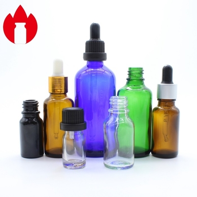 Προσαρμοσμένο φιαλίδιο 5ml-100ml καλλυντικού αιθέριας ελαίας γυάλινο μπουκάλι με καπάκια σταγονιδίων
