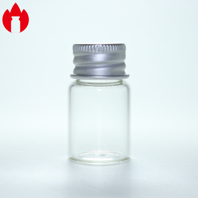 5 ml Διαφανές γυάλινο φιαλίδιο με βρόχο στο στόμα με αλουμινένιο καπάκι