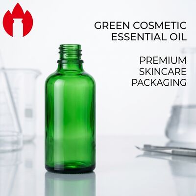 50 ml πράσινο καλλυντικό αιθέριο έλαιο γυάλινο φιαλίδιο