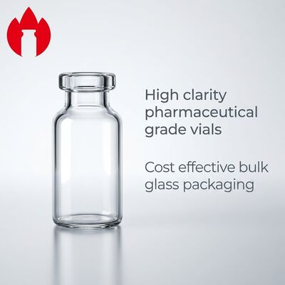 3ml Medicine Tubular Borosilicate Clear Glass Bottle Vial