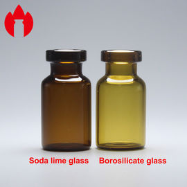 Διαφανές ή καφετί υλικό γυαλιού Borosilicate ικανότητας φιαλιδίων 2ml σωλήνων γυαλιού