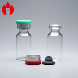 3ml καθαρίστε το φαρμακευτικό κενό Crimp τοπ φιαλίδιο γυαλιού με τα καλύμματα