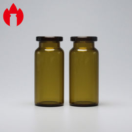 10ml διαφανές ή ηλέκτρινο ιατρικό χρησιμοποιημένο φιαλίδιο σωλήνων γυαλιού Borosilicate