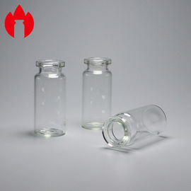 10ml διαφανές ή ηλέκτρινο ιατρικό χρησιμοποιημένο φιαλίδιο σωλήνων γυαλιού Borosilicate