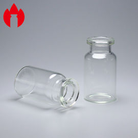 Πρότυπα του ISO 10ml 24*45mm διαφανές φιαλίδιο γυαλιού