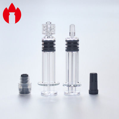 1ml τυποποιημένες γεμισμένες εκ των προτέρων γυαλί σύριγγες θελγήτρου με τη μαλακή προστατεύοντας ΚΑΠ