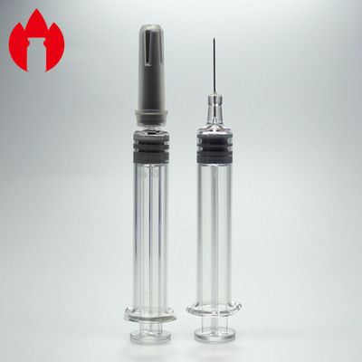 Προγεμισμένη Σύριγγα Κενή Ανεξάρτητη Borosilicate Glass Προγεμισμένες Σύριγγες