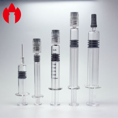 Προγεμισμένη Σύριγγα Κενή Ανεξάρτητη Borosilicate Glass Προγεμισμένες Σύριγγες