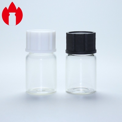 7ml καθαρίστε το περασμένο κλωστή εμπορευματοκιβώτιο φιαλιδίων μπουκαλιών τοπ γυαλιού Borosilicate μίνι