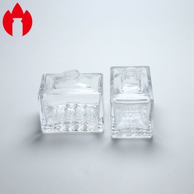 20ml Clear Square Perfume Glass Printing Hot Stamping
