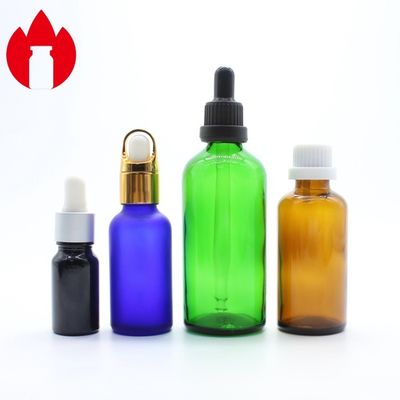 5 ml-100 ml κενό γυάλινο μπουκάλι καλλυντικών αιθέριας ύλης με καπάκι σταγονιδίου