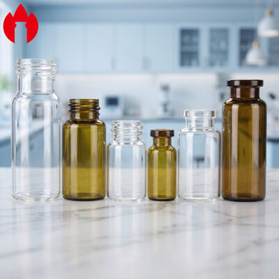 Σωληνωτό γυάλινο φιαλίδιο Clear Or Amber Pharma Injection