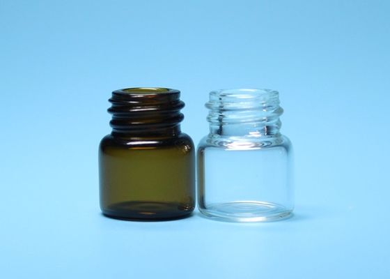 1ml διαφανές και καφετί φιαλίδιο στοματικού γυαλιού νημάτων Borosilicate σωληνοειδές
