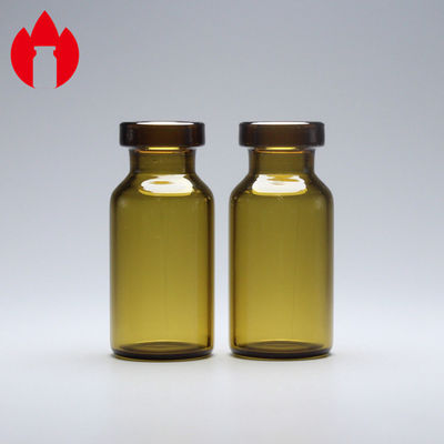 Φαρμακευτικά 3ml Κεχριμπαρένια Μικροσκοπικά Ιατρικά Γυάλινα Φιαλίδια