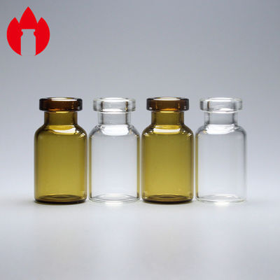 Διαφανές ή καφετί υλικό γυαλιού Borosilicate ικανότητας φιαλιδίων 2ml σωλήνων γυαλιού