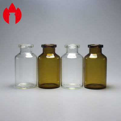 20ml καθαρίστε ή ιατρικά και καλλυντικά φιαλίδια μπουκαλιών σωλήνων γυαλιού καφέ